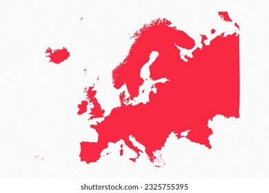 Resumen Europa Simple Map Background, se puede utilizar para diseños de negocios, presentaciones o cualquier diseño adecuado.
