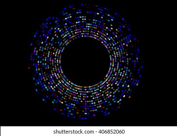 Abstract example of DNA fingerprinting