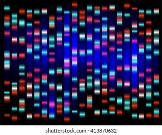An abstract example of DNA fingerprinting,