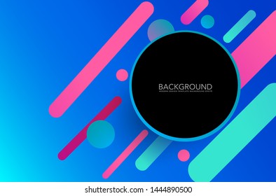 Abstract Excellent Vector background with 3D effect in marine blue or digital internet web mobile motion futuristic space template for design in creative trend modern style
