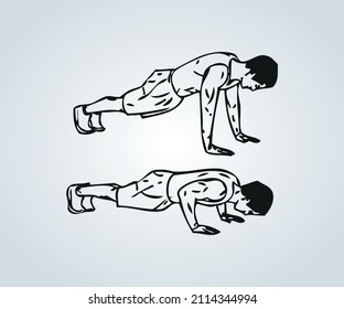 Abstract exercise position for a routine