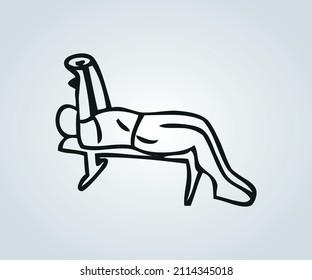 Abstract exercise position for a routine