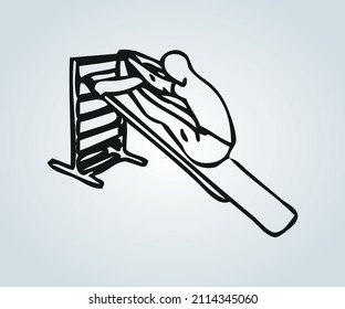 Abstract exercise position for a routine