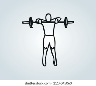 Abstract exercise position for a routine