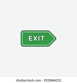 Abstract exit for concept design. Modern transportation abstract concept vector illustration.