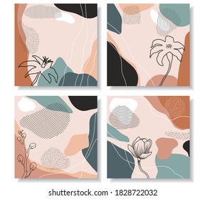 Abstract exotic collection of trendy background 