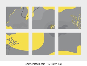 Abstract exotic collection of trendy background