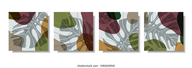 Abstract exotic collection trendy background