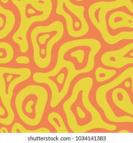 Abstract exotic fashion seamless pattern. Ethnic african natural wild background texture. Boho batic tie dye craft ornament. Seamless design for tile, print, swimwear. Vector background wallpaper. 
