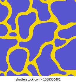 Abstract exotic fashion seamless pattern. Ethnic african natural wild background texture. Boho batic tie dye craft ornament. Seamless design for tile, print, swimwear. Vector background wallpaper