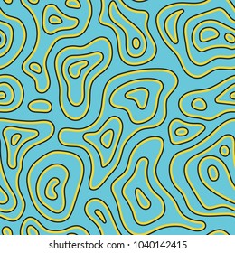 Abstract exotic fashion seamless pattern. Ethnic african natural wild background texture. Boho batic tie dye craft ornament. Seamless design for tile, print, swimwear. Vector background wallpaper