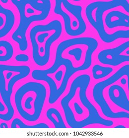 Abstract exotic fashion seamless pattern. Ethnic african natural wild background texture. Boho batic tie dye craft ornament. Seamless design for tile, print, swimwear. Vector background wallpaper