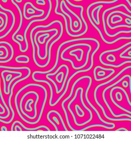 Abstract exotic fashion seamless pattern. Ethnic african natural wild background texture. Boho batic tie dye craft ornament. Seamless design for tile, print, swimwear. Vector background wallpaper