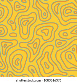 Abstract exotic fashion seamless pattern. Ethnic african natural wild background texture. Boho batic tie dye craft ornament. Seamless design for tile, print, swimwear. Vector background wallpaper