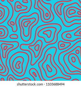 Abstract exotic fashion seamless pattern. Ethnic african natural wild background texture. Boho batic tie dye craft ornament. Seamless design for tile, print, swimwear. Vector background wallpaper