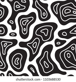 Abstract exotic fashion seamless pattern. Ethnic african natural wild background texture. Boho batic tie dye craft ornament. Seamless design for tile, print, swimwear. Vector background wallpaper