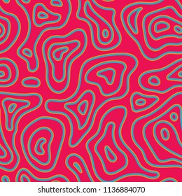 Abstract exotic fashion seamless pattern. Ethnic african natural wild background texture. Boho batic tie dye craft ornament. Seamless design for tile, print, swimwear. Vector background wallpaper