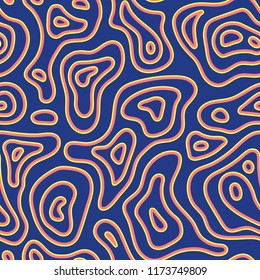 Abstract exotic fashion seamless pattern. Ethnic african natural wild background texture. Boho batic tie dye craft ornament. Seamless design for tile, print, swimwear. Vector background wallpaper