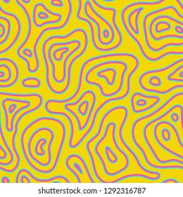 Abstract exotic fashion seamless pattern. Ethnic african natural wild background texture. Boho batic tie dye craft ornament. Seamless design for tile, print, swimwear. Vector background wallpaper