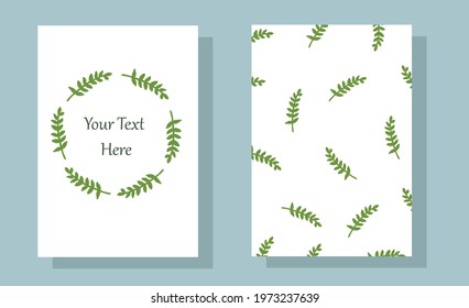 Abstract exotic plant seamless pattern background. Green leaf wallpaper. Tropical pattern, palm leaves floral background. Vector illustration