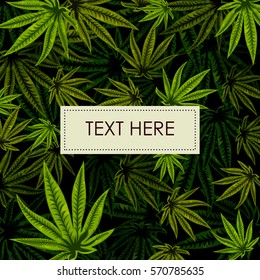 Abstract exotic tropical leaf background in vector for invitation greeting template