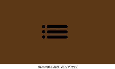 Abstract Expand Menu icon, simple 3 dots line navigation toggle icon,