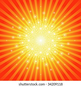 Abstract Exploding Burst Background
