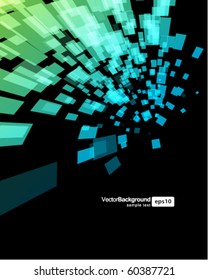 Abstract explore square mosaic vector background
