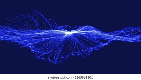 Abstract explosion background. Outer space. Portal hole made from many flying particles. Time travel concept. Vector illustration. 