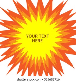 Abstract Explosion background with place for your text