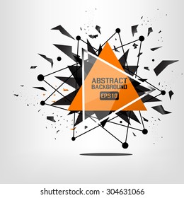 Abstrakter Explosionsbanner
