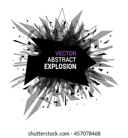 Abstract Explosion Banner Isolated On White Stock Vector (Royalty Free ...