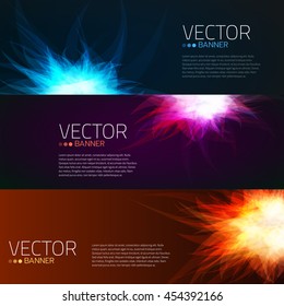 Abstract explosion banners. EPS 10