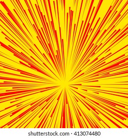 Abstract explosion, burst, rays, beams, flash, glitter, fireworks element