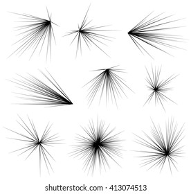 Abstract explosion, burst, rays, beams, flash, glitter, fireworks element