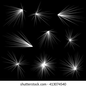 Abstract explosion, burst, rays, beams, flash, glitter, fireworks element