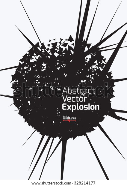 Abstract Explosion Design A4 A3 Format Stock Vector (Royalty Free ...