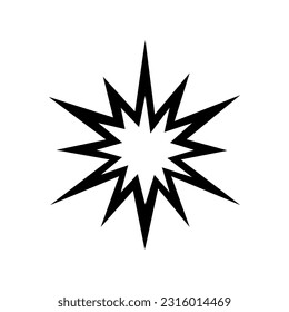 Abstract Explosion flat style icon
