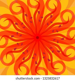 Abstract explosion radial lines background, vector illustration