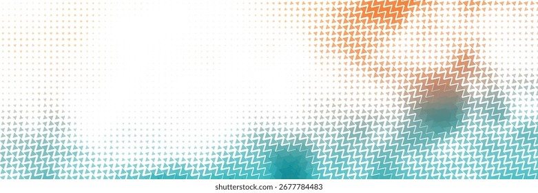 Abstrakte Explosion von roten und blauen Pulver oder Tinte auf weißem Hintergrund mit einem subtilen Halbtonmuster, die einen dynamischen und energetischen visuellen Effekt erzeugt
