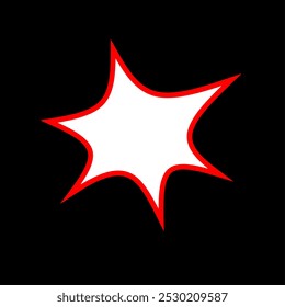 Abstract Explosion red on black background 