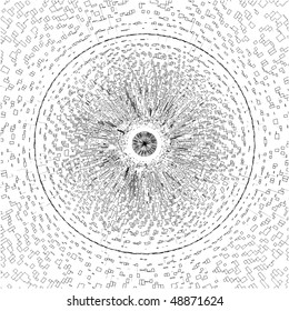 Abstract Explosion Of Super Nova Vector 01