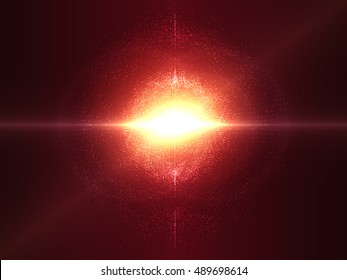Abstract Explosion Vector Background with Particles | Technology Futuristic Design