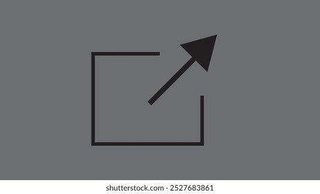 Abstract export. monochrome icon, simple icon.