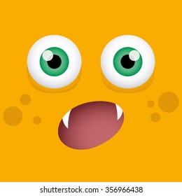 abstract expression face background with some special objects