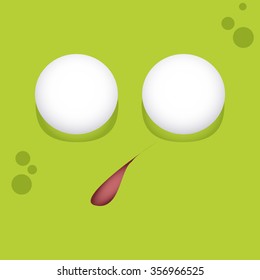 abstract expression face background with some special objects