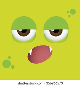 abstract expression face background with some special objects