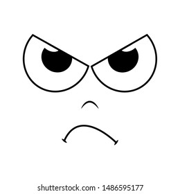 abstract expression face on a white background