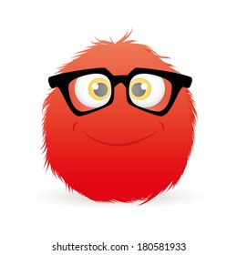abstract expression face on a white background