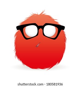 abstract expression face on a white background